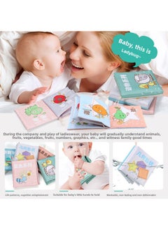 Generic Baby Bear Infant Cognitive Three-dimensional Cloth Book Baby Bite Early Education Learning Toys Bathing Paper Animals 6-Color:Cloth Book [a Set Of 6]]  - Image 3