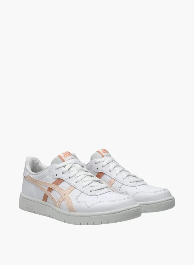 asics Women's Logo Detail Sports Shoes With Lace-Up Closure - Japan S