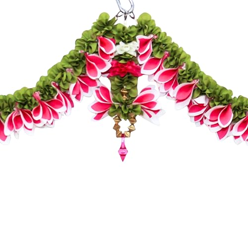 Daedal crafters Champa Door Set Toran for Main Door Entrance, Reusable Thoran for Mandir & Living Room Décor, Bandarwal for Festival Decoration, Flower Hanging for Home Décor (42x18 inch) - Image 5