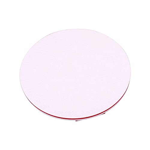 Namani Kitchen Acrylic Chakla & Chapati Rolling Board & Belan or Rolling Pin For Kitchen, Unbreakable Acrylic Roti Maker Chakla Belan Milky white Color & Red Lining Color (9 Inch Dia & 0.5 Inch Thick) - Image 3
