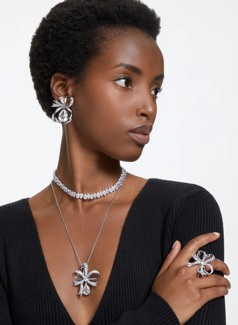 SWAROVSKI Volta Rhodium Plated Pendant Necklace
