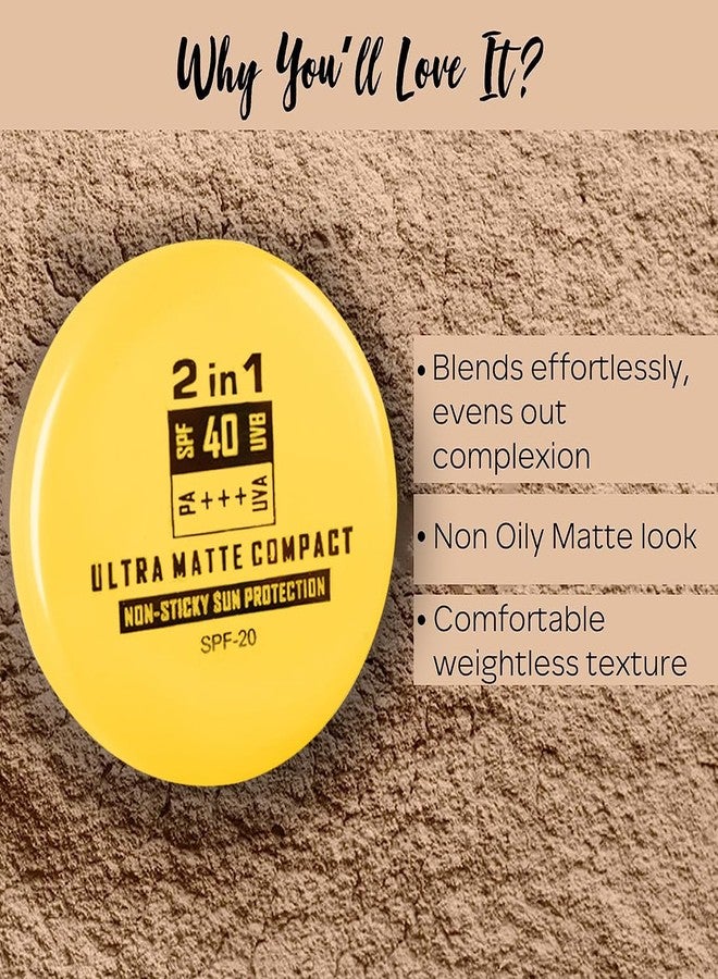 Adbeni 2 IN 1 Face Powder Compact Matte Finish SPF-40 15gm, Translucent Setting Powder & Natural Finish Foundation for Flawless Complexion, Oil-Free, Long-Lasting Formula, Suitable for All Skin Types - Image 4