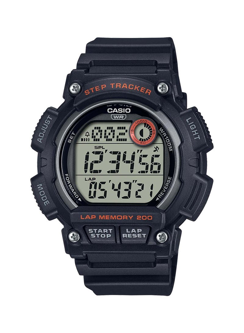 Digital Round Waterproof Wrist Watch With Strap WS-2100H-1AVDF