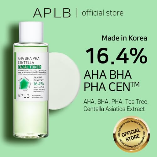 APLB AHA BHA PHA Centella Facial Toner AHA BHA PHA CEN 164 541 FLOZKorean Skincare Exfoliant Replenishing Moisture Revitalize for Gentle and Improve Skin Texture - Image 3