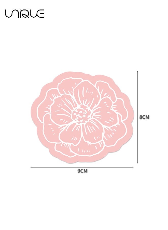 Unique 50 Pcs Thank You Card - Flower Shaped Thank You Card - Pink Thank You Card - English Thank You Card - Gift Wrapping Card - Image 2