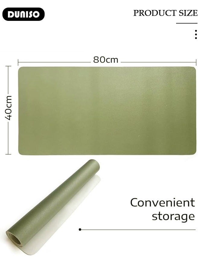 DUNISO Leather Desk Pad Protector, Office Desk Mat, Waterproof Writing Desk Pad for Eye Protection, Anti-Slip Large Mouse Pad for Office and Home, Applicable Game,Office,Learning - Image 4