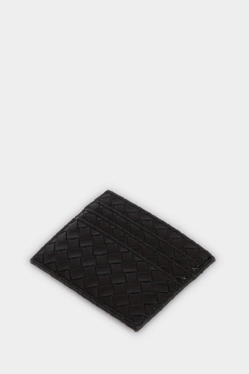 Defacto Man Faux Leather Business Card Wallet