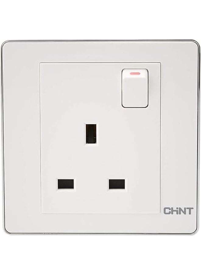 13A - Single Socket 250V Chint White