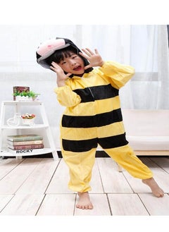 Brain Giggles Brain Giggles Bee Animal Plush Costume Design Carnival Party Jumpsuit for Kids Boys and Girls Medium  - Image 1