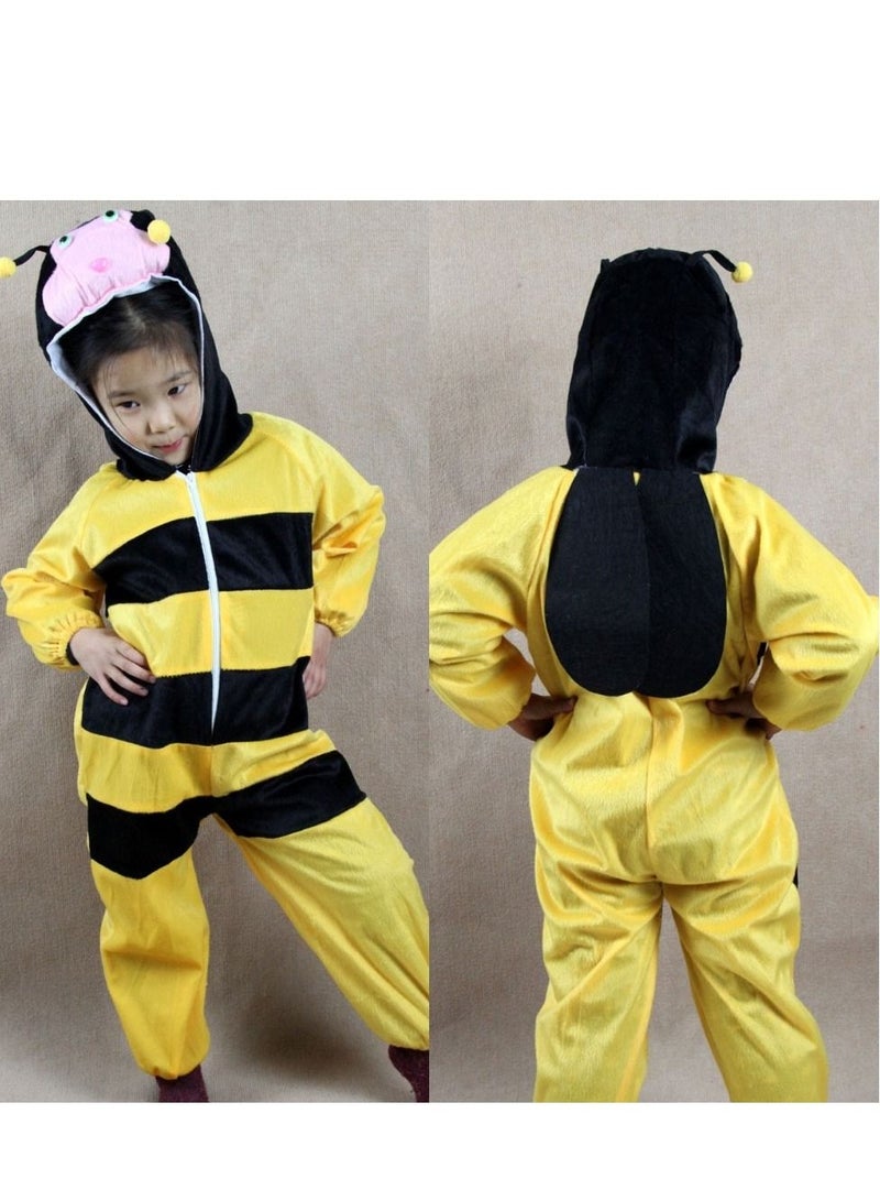 Brain Giggles Brain Giggles Bee Animal Plush Costume Design Carnival Party Jumpsuit for Kids Boys and Girls Medium - Image 2