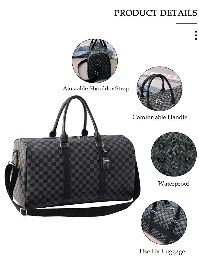 DUNISO حقيبة سفر من القماش الخشن، مجموعة أمتعة، حقيبة سفر للعمل، عطلة نهاية الأسبوع، حقيبة ليلية، حقيبة كبيرة للحمل في المطار للسفر ورحلات العمل، حقيبة رياضية من القماش الخشن، حقائب أمتعة رياضية للصالة الرياضية - Image 2