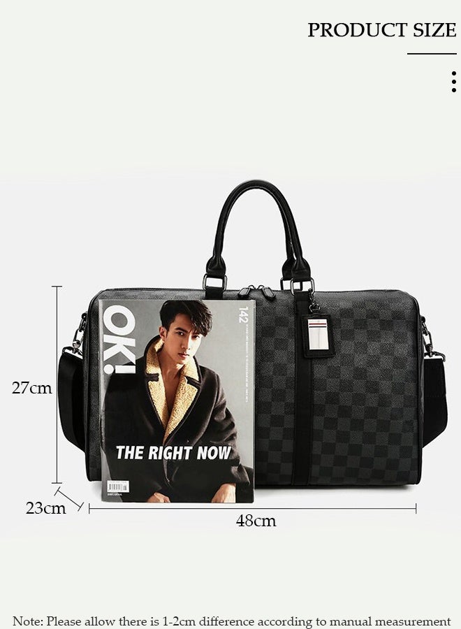 DUNISO حقيبة سفر من القماش الخشن، مجموعة أمتعة، حقيبة سفر للعمل، عطلة نهاية الأسبوع، حقيبة ليلية، حقيبة كبيرة للحمل في المطار للسفر ورحلات العمل، حقيبة رياضية من القماش الخشن، حقائب أمتعة رياضية للصالة الرياضية - Image 5