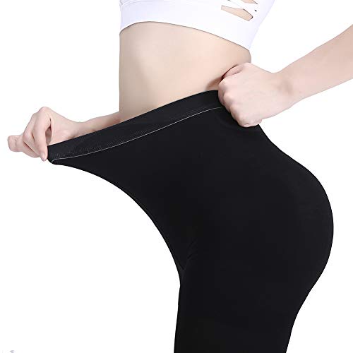 AMZAM® Medical Compression Pantyhose for Women & Men, 15-20 mmHg Graduated Compression Leggings, Opaque Footless Waist High Compression Stockings for Edema, Varicose Veins, Post Surgery,Black L - Image 3