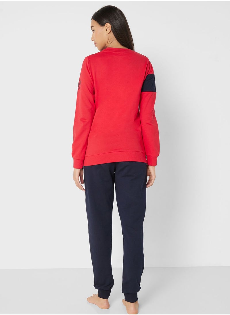 U.S. Polo Assn. - High Waist Logo Pyjama Set - Image 1