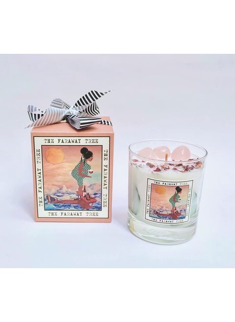 THE FARAWAY TREE x Tweak Rose Quartz Crystal Candle Madagascar