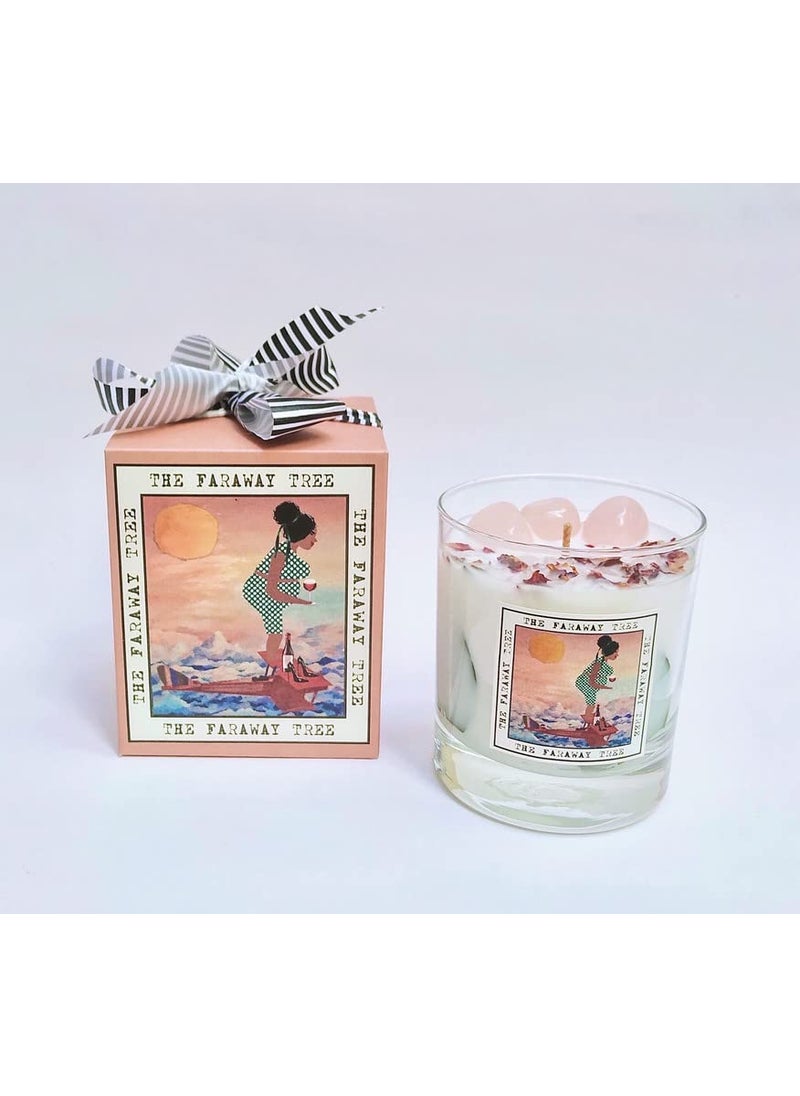 THE FARAWAY TREE THE FARAWAY TREE x Tweak Rose Quartz Crystal Candle Madagascar  - Image 1