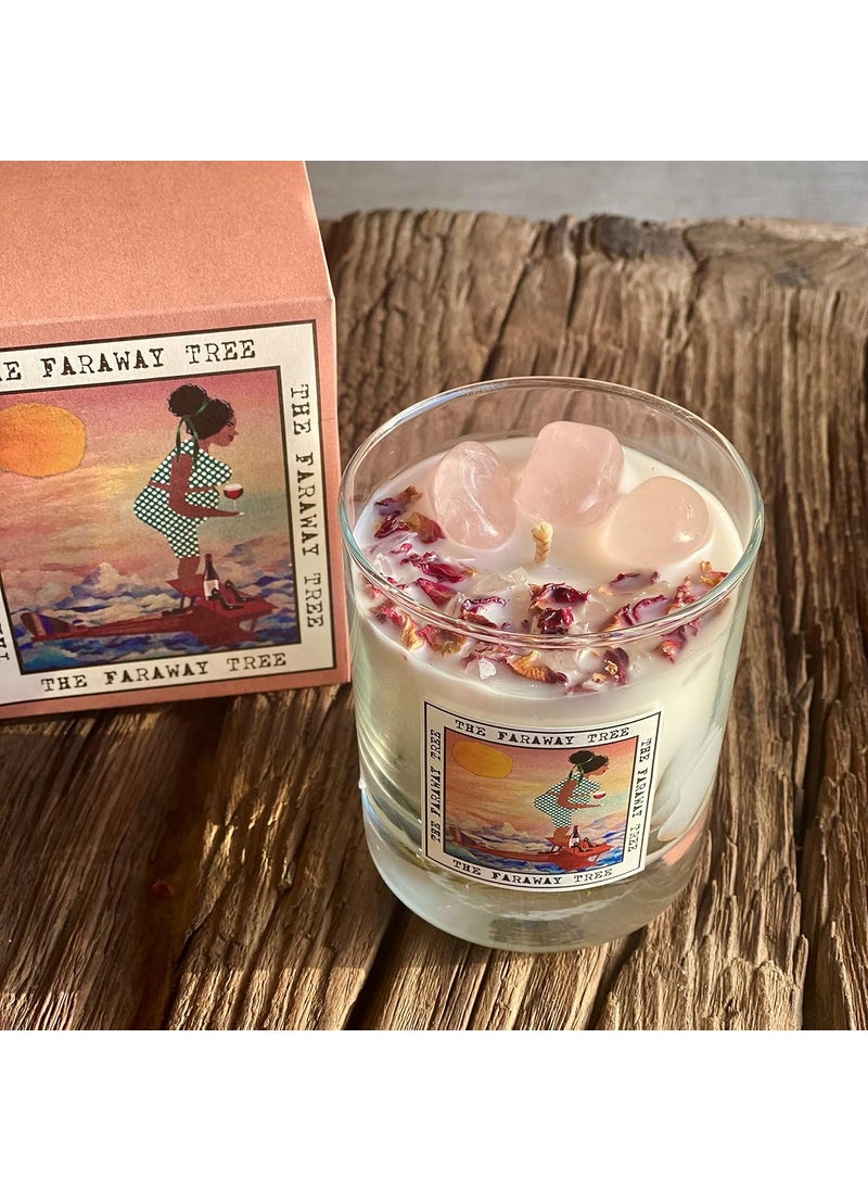 THE FARAWAY TREE THE FARAWAY TREE x Tweak Rose Quartz Crystal Candle Madagascar  - Image 2