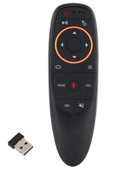 Remote Air Mouse Remote, 2.4G RF Wireless Remote Control with 6 Axis Gyroscope and IR Learning, Air Fly Mouse with Voice Input for Android TV Box/PC/Smart TV/HTPC/Projector