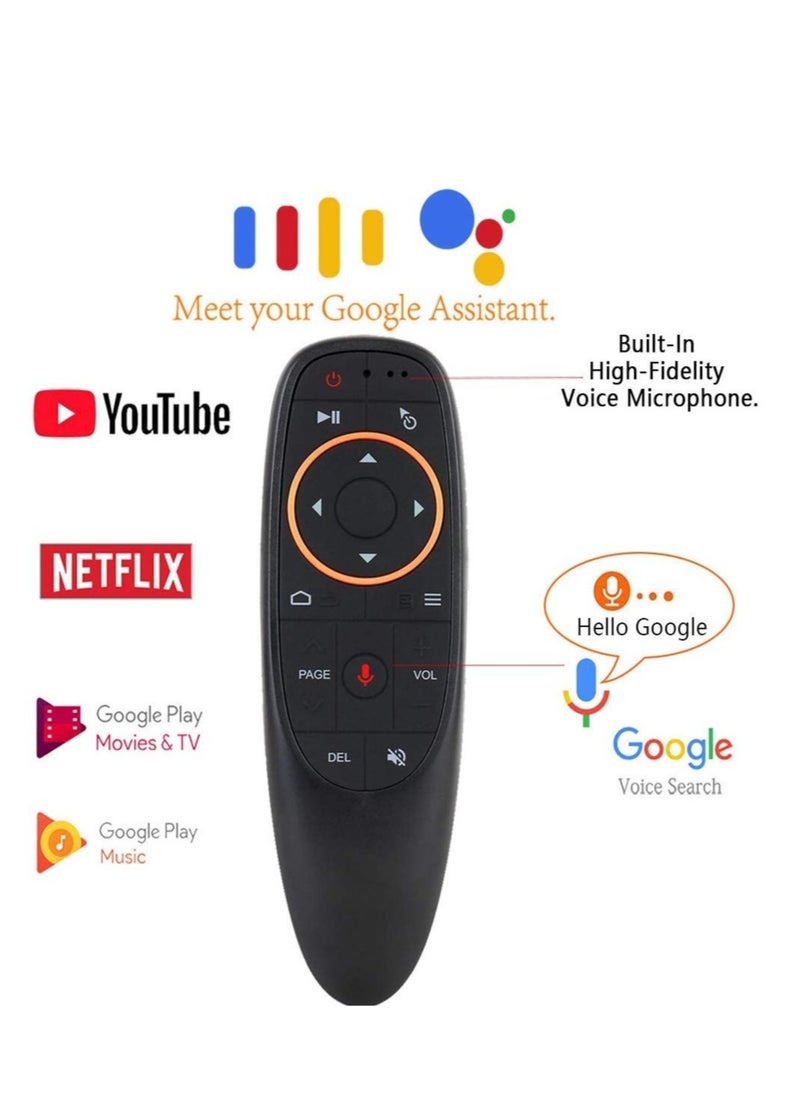 ELTRAZONE - Remote Air Mouse Remote, 2.4G RF Wireless Remote Control with 6 Axis Gyroscope and IR Learning, Air Fly Mouse with Voice Input for Android TV Box/PC/Smart TV/HTPC/Projector - Image 1