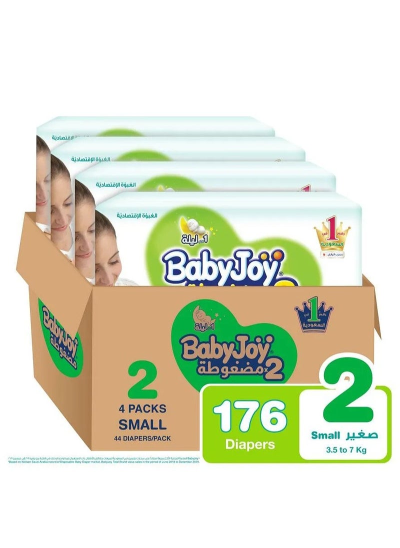 Baby Joy BabyJoy Olive Pants, Diapers, Mega Box, Size 2, Pack of 4 - 44 Diapers Each 