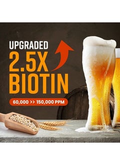 CRAZY SKIN Beer Shampoo & Hair Pack SET | Ready-To-Gift BIOTIN Rich with Beer Yeast for hair loss, Hair Regrowth and Thickening, Biotin shampoo for thinning hair, Sulfate free  - Image 2