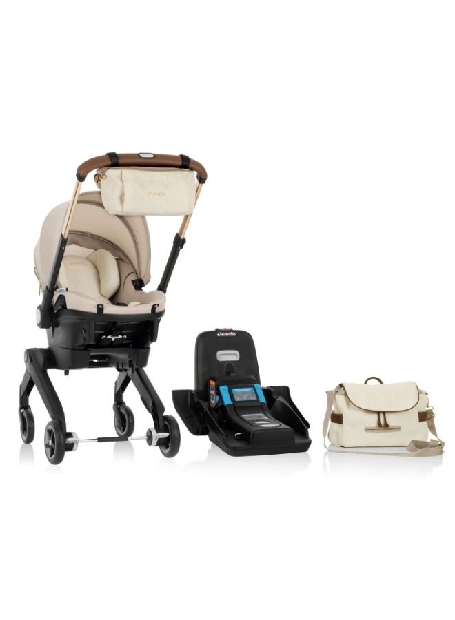 Evenflo - Gold Shyft Dual Ride Stroller Car Seat - Limited Edition Champagne - Image 1