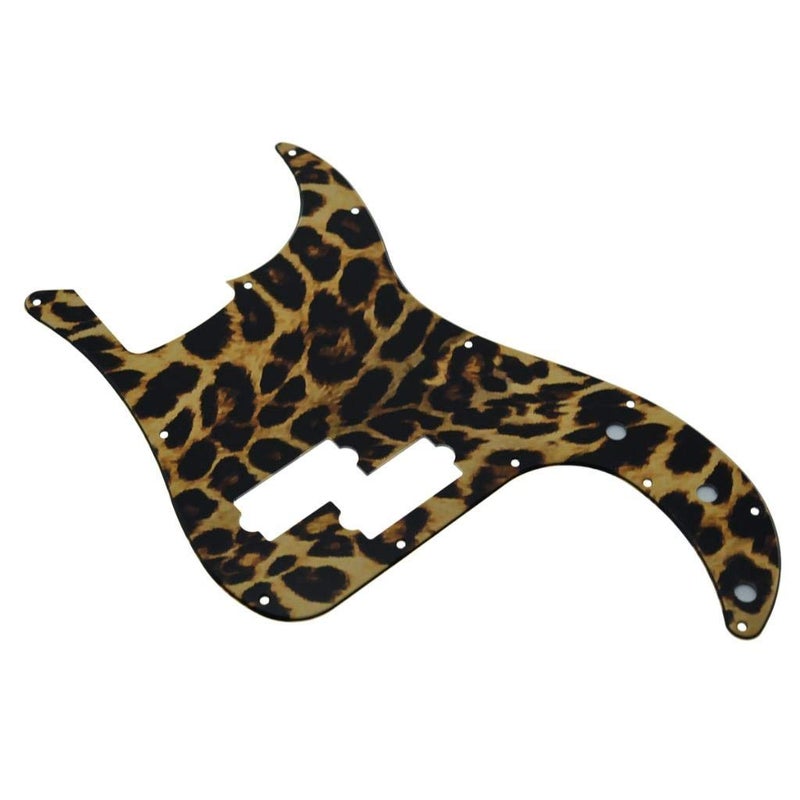KAISH 13 Hole 3D Printed Plastic P Bass Pickguard Bass Scratch Plate PB Pick Guard for USAMexico Precision P Bass Leopard Stripe - Image 2