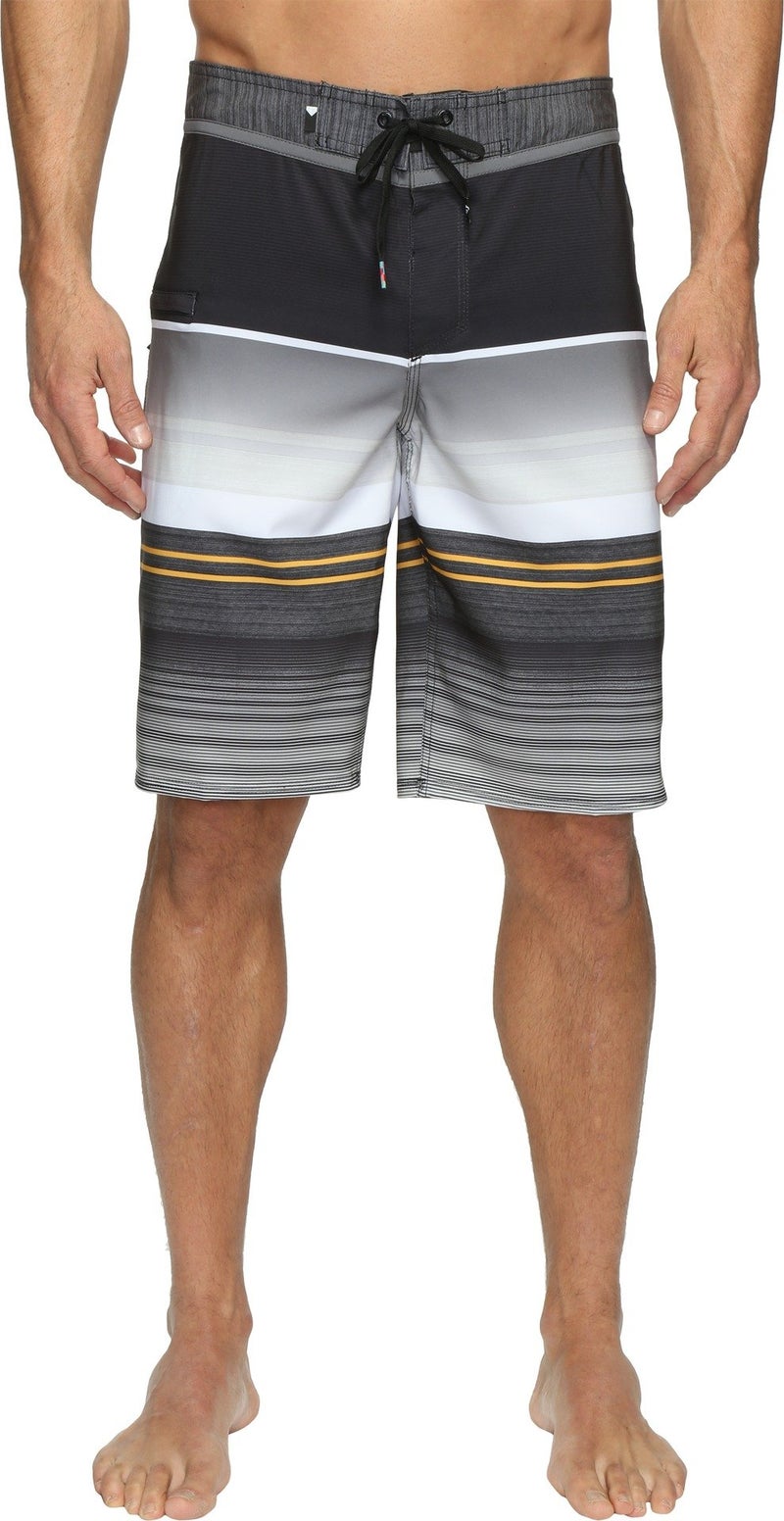 Quiksilver Men's Standard Everyday Stripe Vee 21 Boardshort, Tarmac, 30 - Image 1