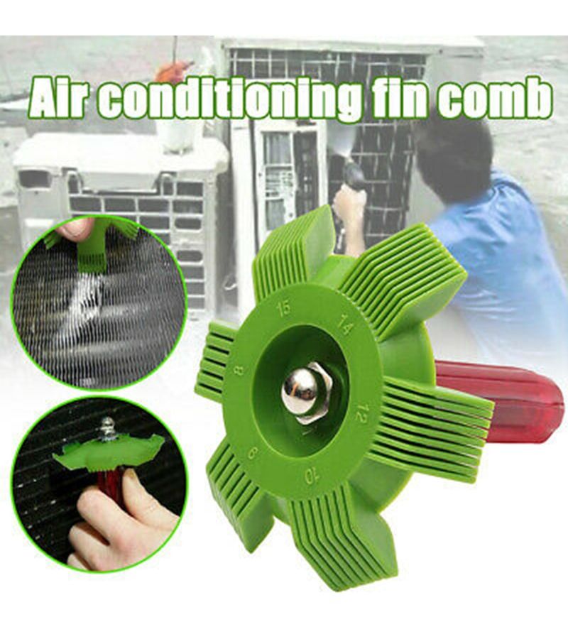 Green Universal Car Ac Radiator Condenser Fin Repair Comb Cleaner For Auto Cooling System - Image 4