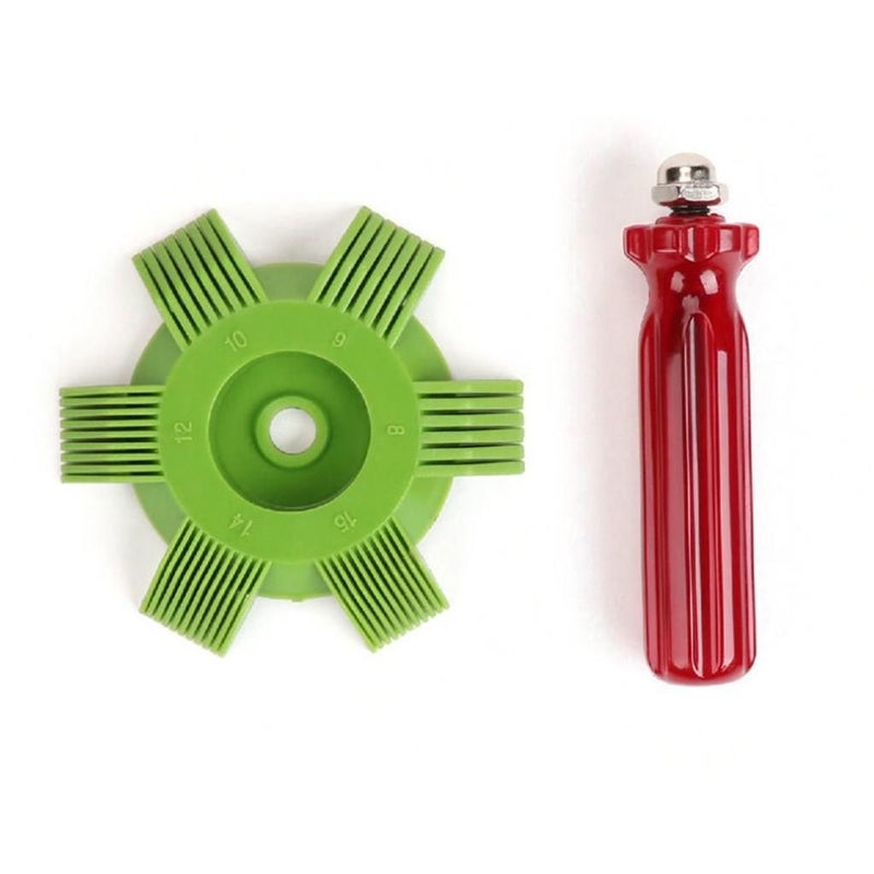 Green Universal Car Ac Radiator Condenser Fin Repair Comb Cleaner For Auto Cooling System - Image 3