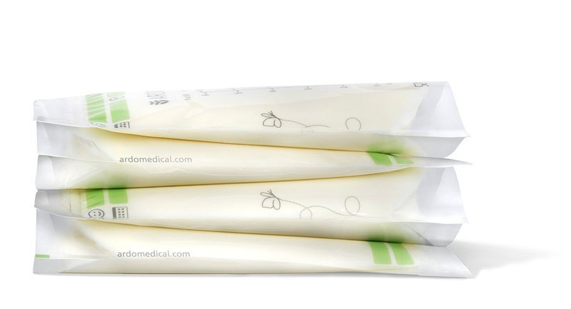 Ardo Easy Store - 50 Extra-Strong Breast Milk Storage Bags for Fridge and Freezer (180ml, 6 fl.oz.), with Easy-to-Read Scaling, 50 Bags, Stackable and Self-Standing - Image 4