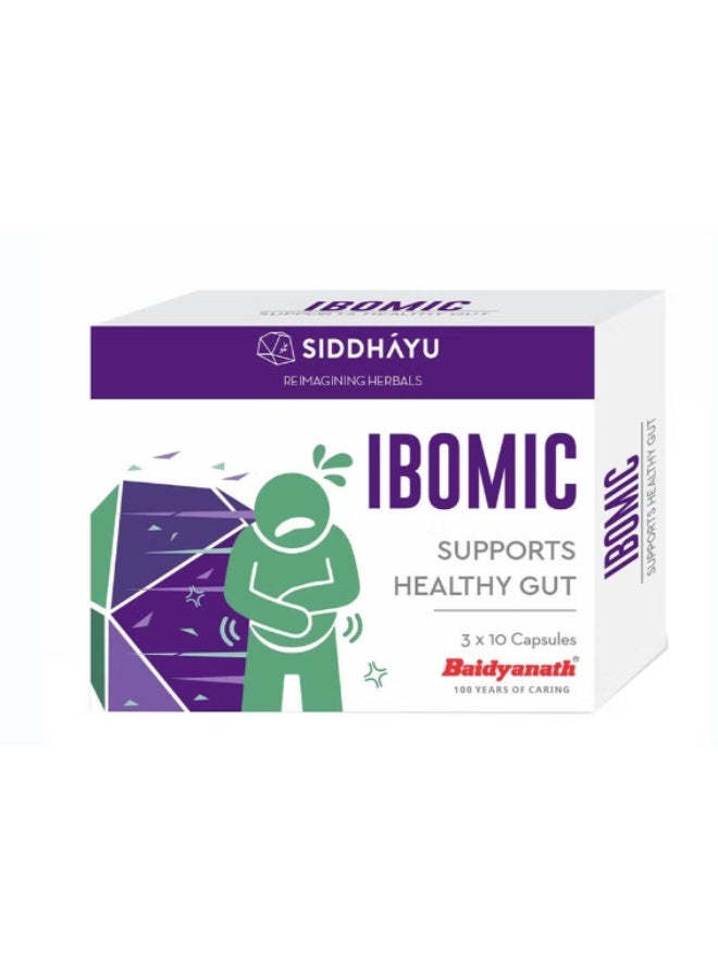 Siddhayu Ibomic Capsules For Gut Health, Pack of 30’s
