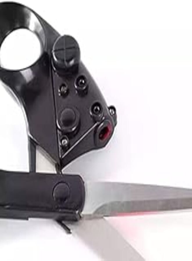 New Professional Laser Scissors Laser Scissors Laser Light for Easy and Increase Precision Laser Cut Straight Cut Without Any Laser Error Makes a Pencil Line and Ruler Before Cutting 