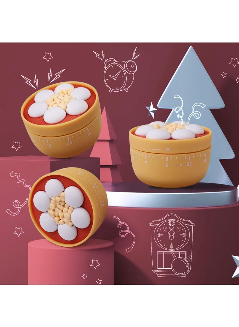 NIBEMINENT - SYOSI 60 Minutes Countdown Desserts Mechanical Timer Management 360°Wind Up Dial Rotating Reminder - Image 1