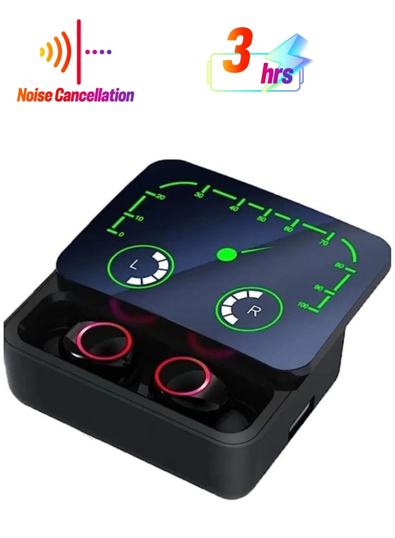 M90 Max True Wireless Bluetooth Earbuds V5.3 with Charging Case, Clear and Stereo Sound with Environmental Noise Cancellation - Image 1