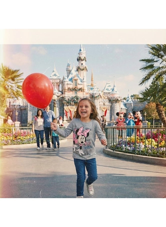 ديزني_ميني_هاوس تي شيرت ميني ماوس للبنات بأكمام طويلة من Kids TV - Image 3