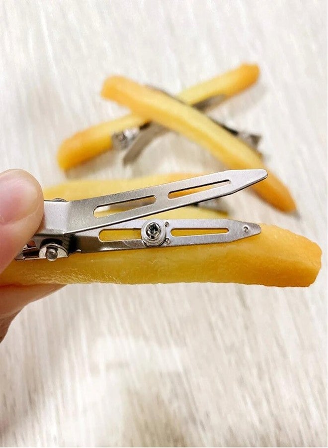 Laugwey Funny Simulated French Fries Small Hair Clips For Girls, 5Pack Imitation Fries Metal Clip Hairpins,Creative Artificial Food Decoration for Woman and Girls - Image 3