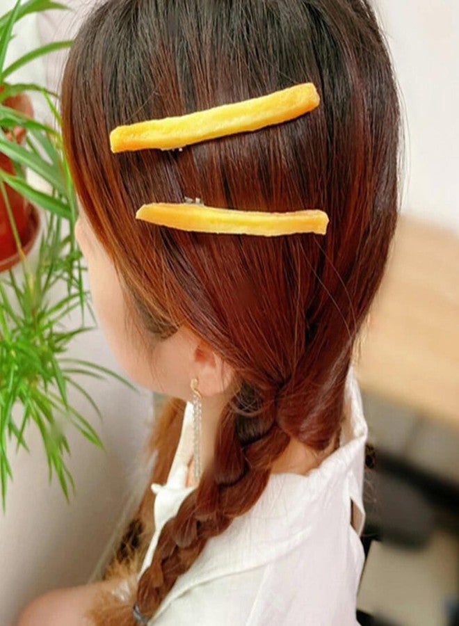 Laugwey Funny Simulated French Fries Small Hair Clips For Girls, 5Pack Imitation Fries Metal Clip Hairpins,Creative Artificial Food Decoration for Woman and Girls - Image 5