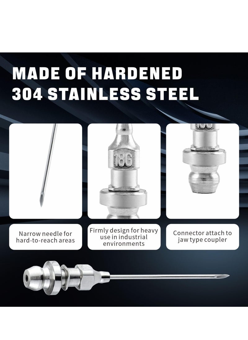 Bearing Grease Injector Needle，Removable Needle Grease Dispenser 6pcs，for Injecting Grease Into Sealed Bearings and CV Joints