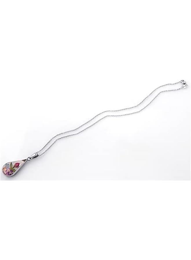 Sterling Silver/Gold Over Sterling Silver Pressed Flower Pendant Necklace (previously  Collection) - Image 2