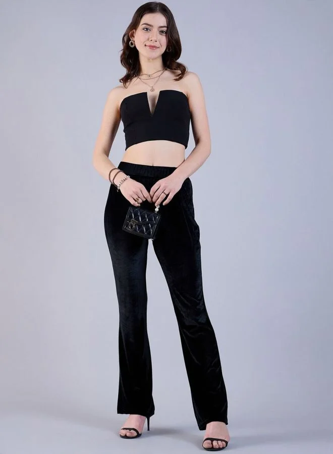 Freehand  Women Bootcut Solid Mid Rise Bootcut Pant for Women | Best Price UAE