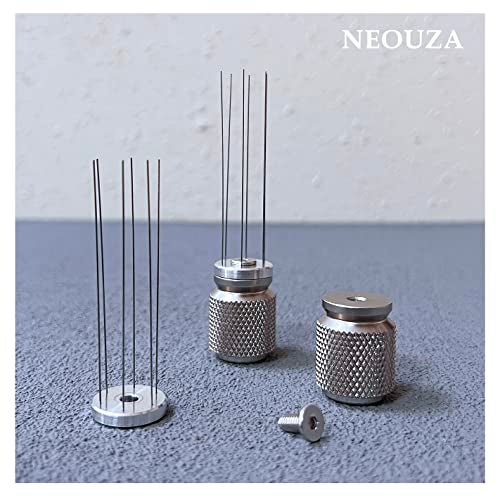 NEOUZA Coffee WDT Distribution Tool Accessories, Aluminum Handle, 0.4mm 6 Stainless Needles, Espresso Powder Stirrer - Image 5