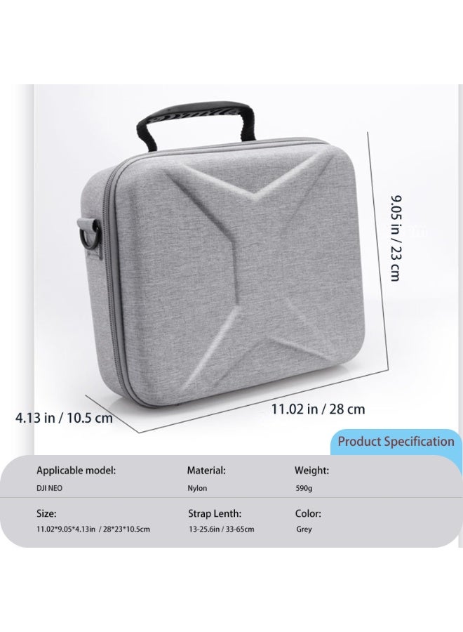 SYOSI Neo Carrying Case, Drone Portable bag For DJI Neo Fly More, Waterproof Portable Storage Bag With RC-N3/N2 Storage Drone Accessories For DJI Neo Drone And Two-Way Charging Hub Accessories  - Image 4