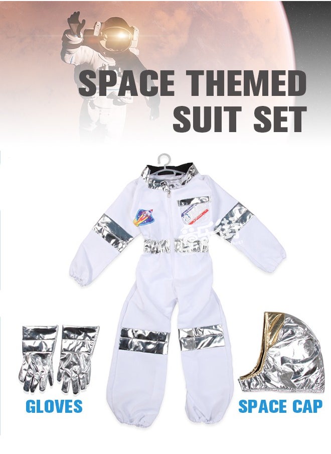 GROIC Astronaut Costume for Kids Space Pretend Dress Up Role Play Set for Kids  - Image 2