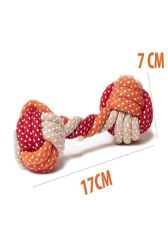 Pet Believe ألعاب حبل متينة مصنوعة من القطن من بيت بيليف للكلاب والجراء | مجموعة كومبو من 3 قطع: كوروت + دومبل + دمبي - Image 3