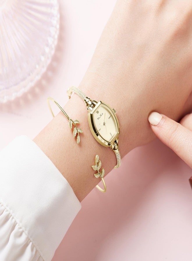 Diaofendi Petite Bracelet Watch for Women, Diamond Dress Analog Watch Waterproof, J-W - Image 5