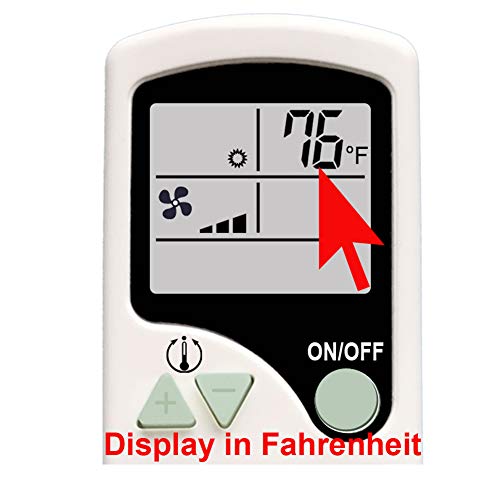 RCECAOSHAN Replacement for QUIETSIDE Turbo Air Air Con Celiera Air Conditioner Remote Control Model Number: Zhf/Lw-17-1 Zhf/Lw-17 Zcf/Lw-17-1 Zcf/Lw-17 ZHF/LW-17-2 Works for AC Model Tas-18vh Tas-24vh - Image 2