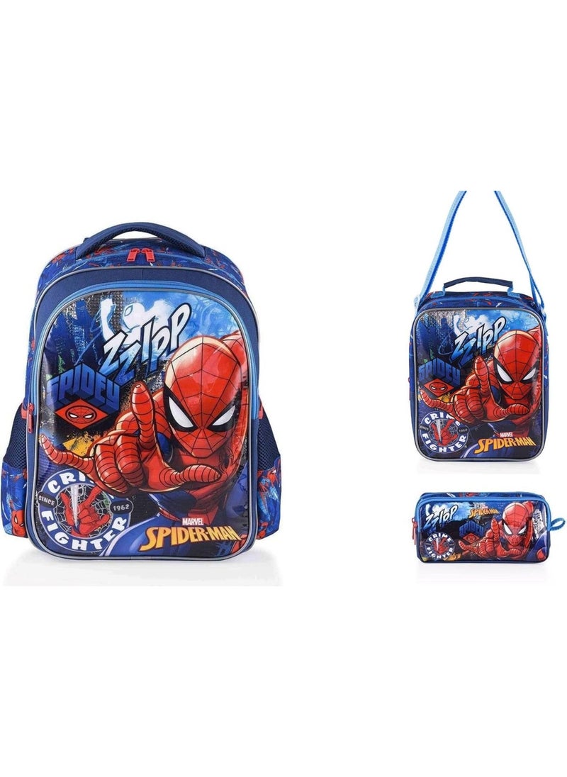 SPIDERMAN Primary School Bag Due Fighter School Bag Set  - Image 1