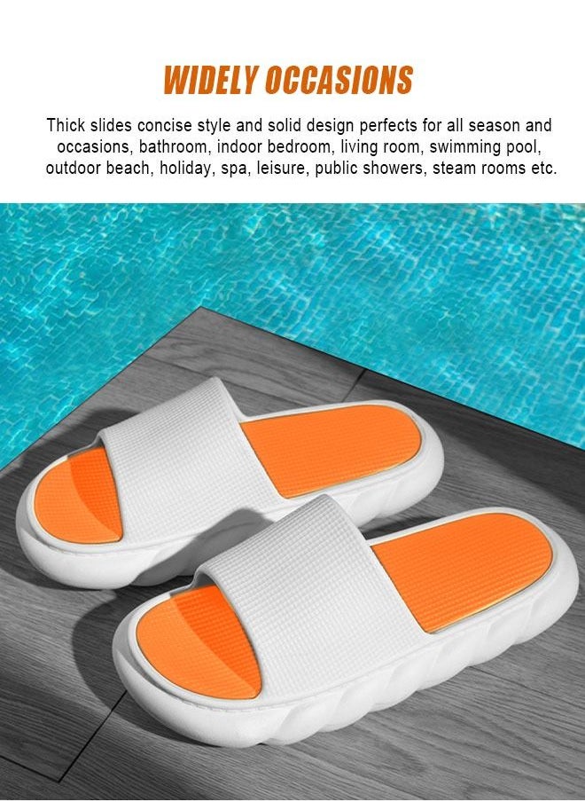 HomarKet - Pillow Slippers for Women and Men Non Slip Quick Drying House Slides Shower Sandals Extremely Comfy Slippers with Cushioned Thick Sole for Indoor or Outdoor - Image 1