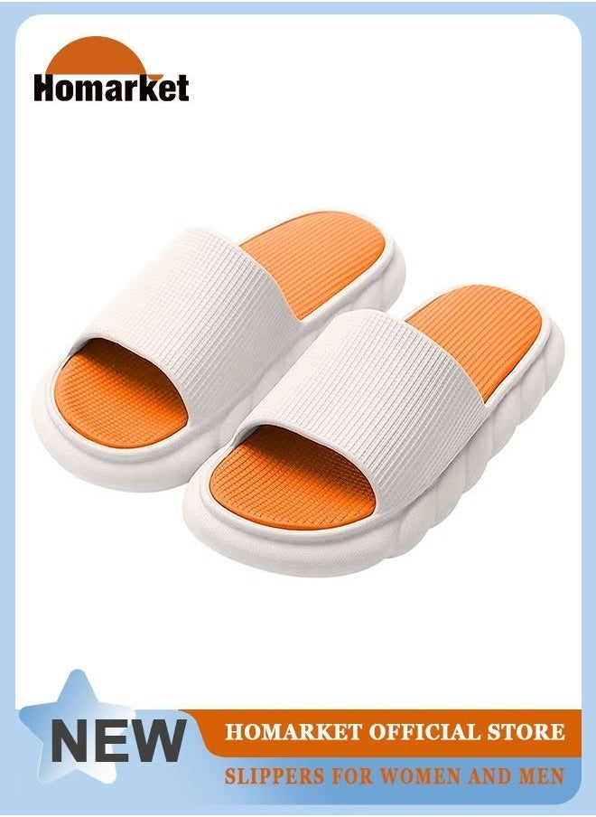 HomarKet - Pillow Slippers for Women and Men Non Slip Quick Drying House Slides Shower Sandals Extremely Comfy Slippers with Cushioned Thick Sole for Indoor or Outdoor - Image 1